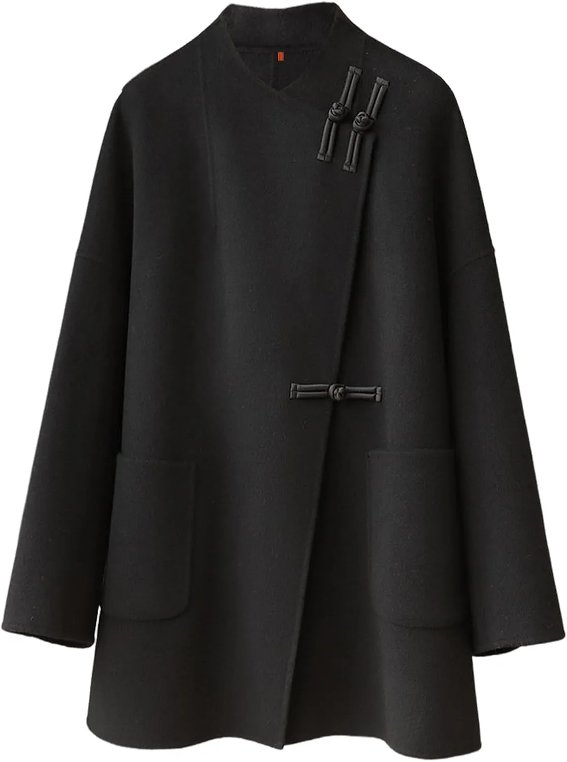 HangErFeng Elegant Women Double Faced Wool Coat Stylish Warm Outerwear 193