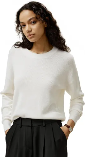 LilySilk Women's Sweater 100% Merino Wool Basic Fall & Winter Pullover Sweater Top for Ladies Girls Round Neck