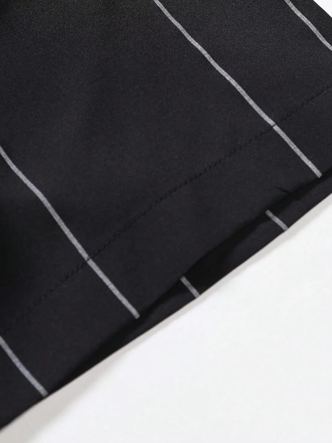 OYOANGLE Men's Color Block Striped Print Short Sleeve Button Up Casual Shirt