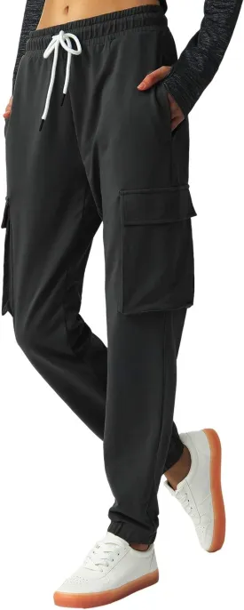 SPECIALMAGIC Women's Cargo Sweatpants Cotton Athletic Joggers 4 Pockets Sporty Pants