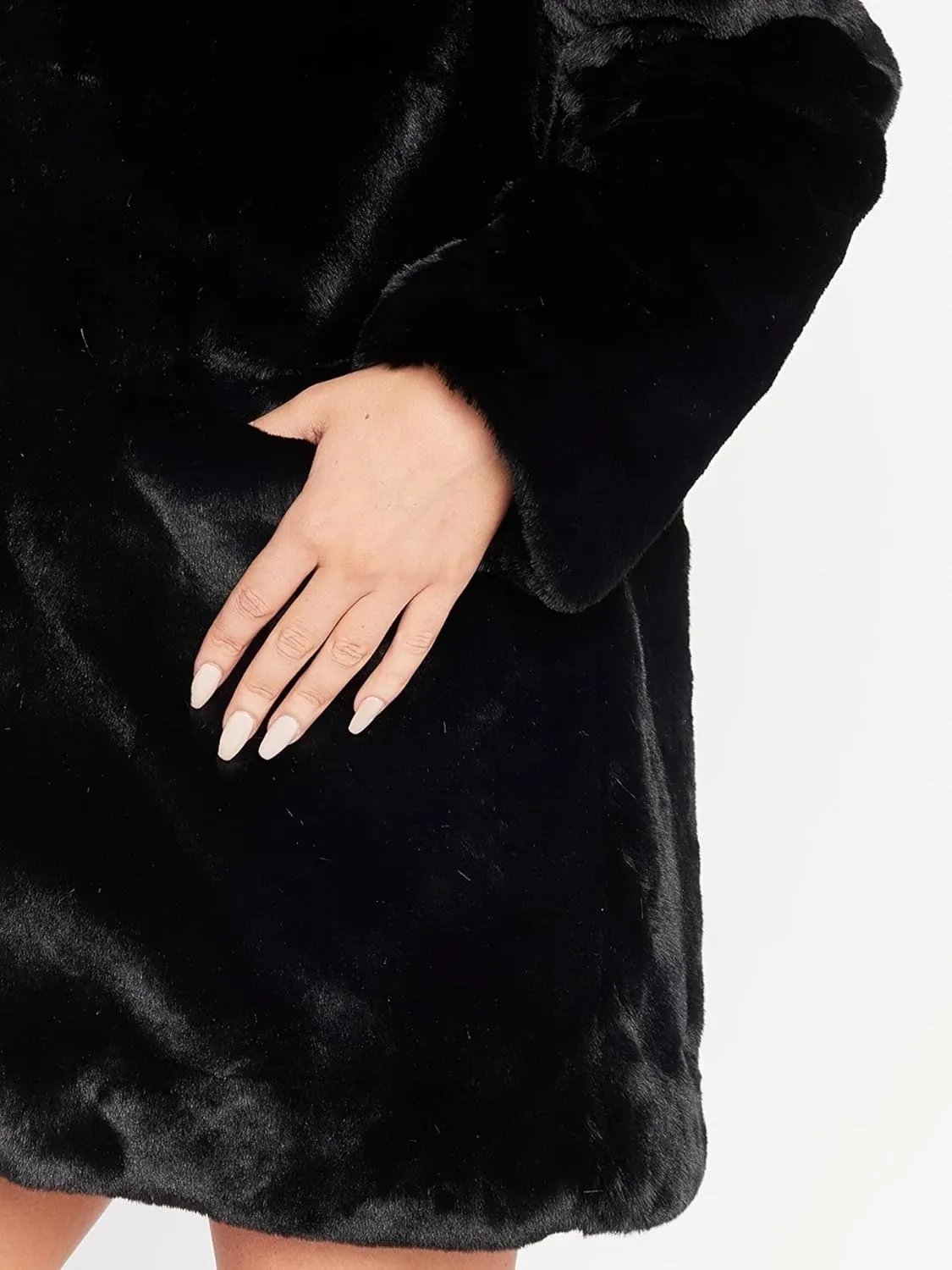 TOPONSKY Womens Winter Warm Lapel Faux Fur With Inner Lining & Buttons Coats