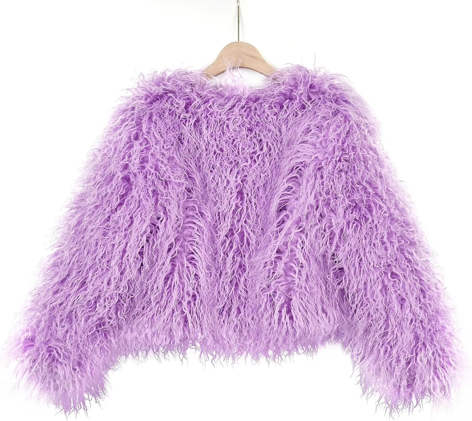 Women's Shaggy Faux Fur Outwear Coat Jacket Long Sleeve Warm Winter