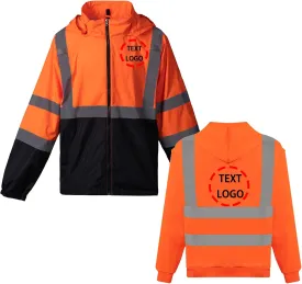YOWESHOP High Visibility Reflective Safety Jacket Reflective Jacket for Men Hi Vis Construction Jackets